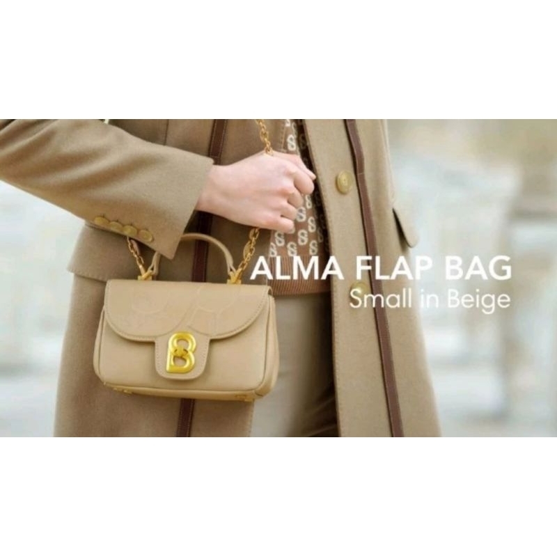 Buttonscarves Preloved Bag Alma small warna Beige .