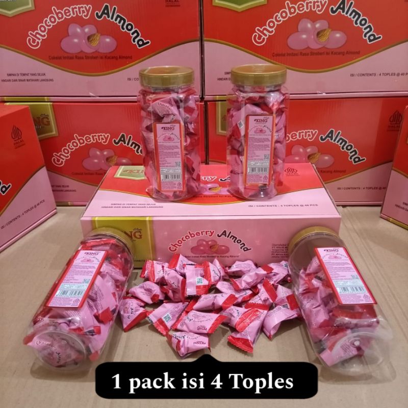 

Chocoberry Almond d'king 1 pack isi 4 Toples/Stroberi almond