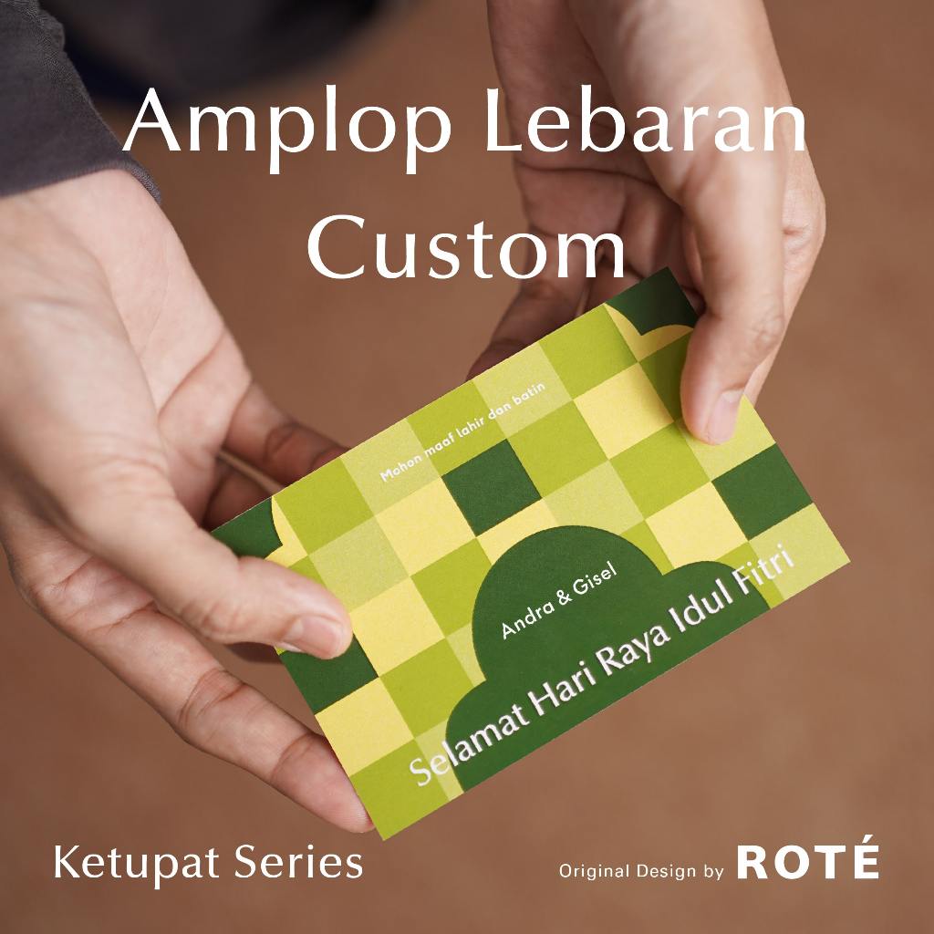 

amplop lebaran custom nama 2025 aesthetic