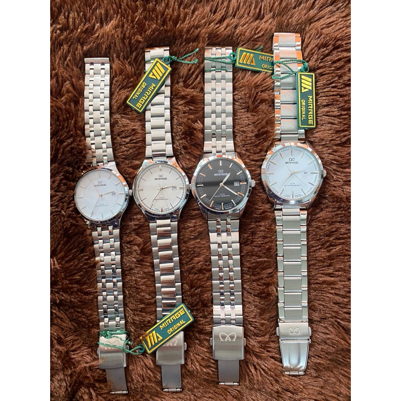 Jam Tangan Pria Mirage Rantai Silver