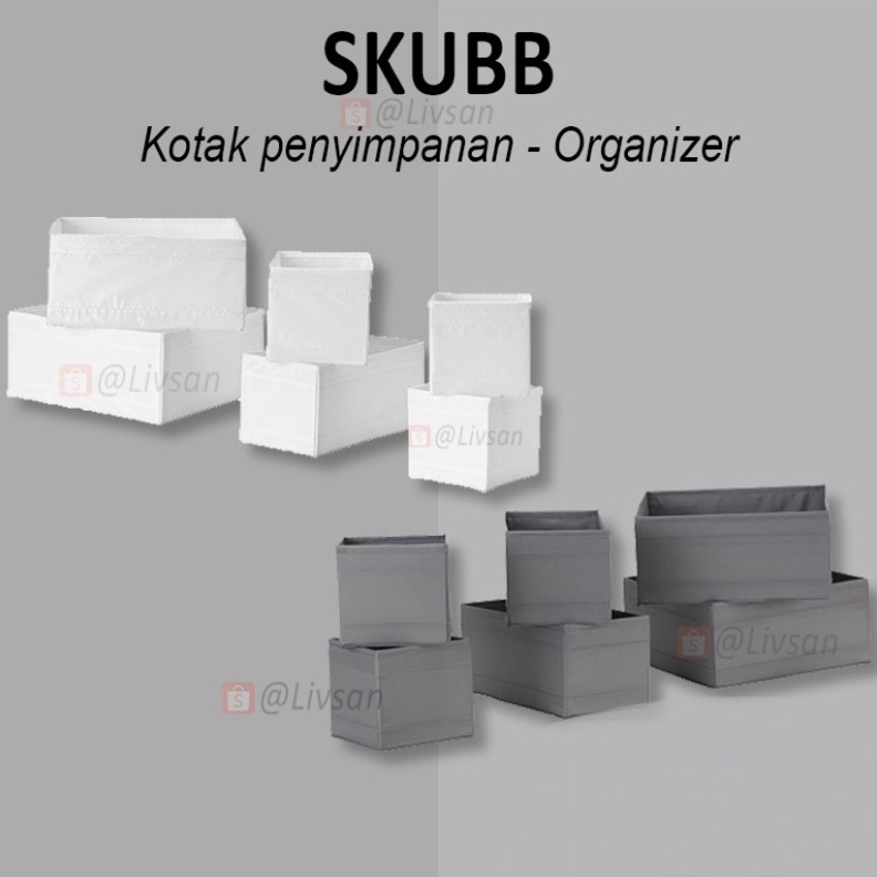 ART X6P COD SIAP KIRIM SKUBB 5KUBB ISI 6 KOTAK TEMPAT PENYIMPANAN ORGANIZER STORAGE BARANG SISIPAN P