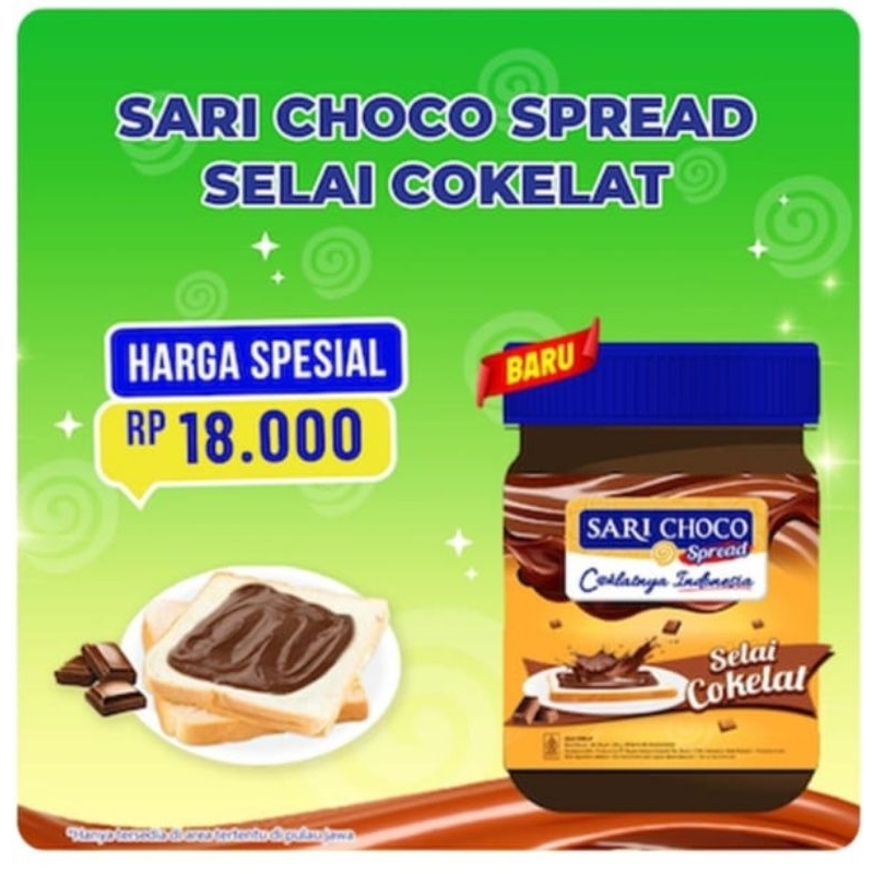 

SELAI COKELAT SARI CHOCO SPREAD 150G