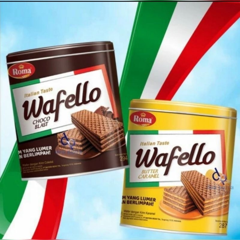 WAFER ROMA WAFELLO kaleng 700 gram