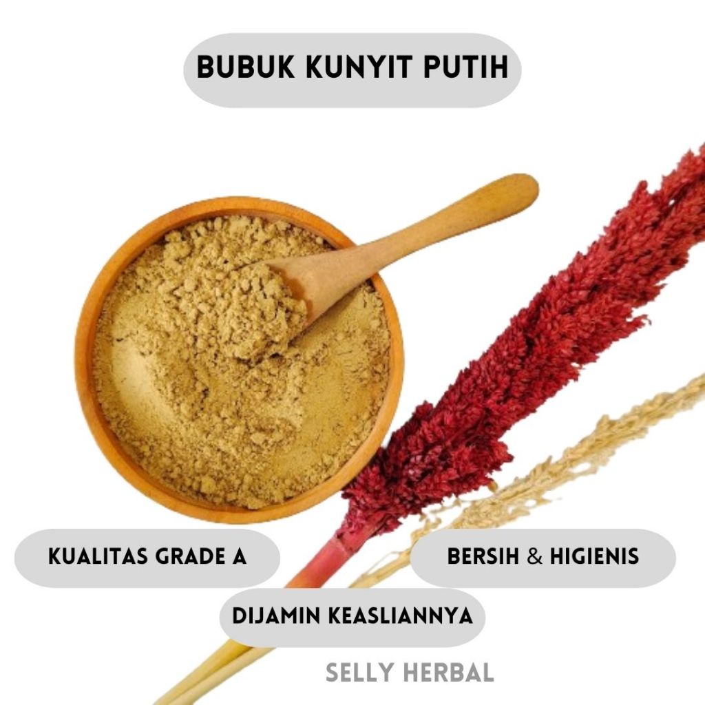 KUNYIT PUTIH BUBUK ASLI