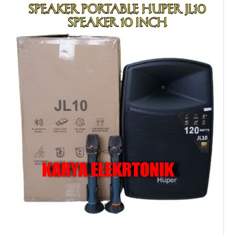 SPEAKER AKTIF PORTABLE  HUPER JL10 HUPER JL 10 JL-10 ORIGINAL