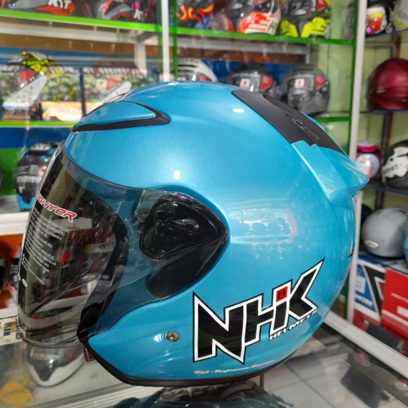 HELM NHK R6 SOLID ICE BLUE ORIGINAL NHK