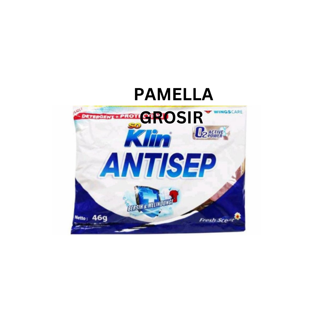 SOKLIN ANTISEP DETERGENT BUBUK  1 RENCENG ISI 6 SACHET