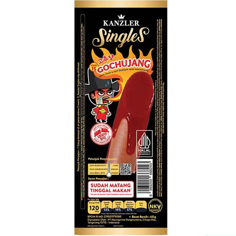 

Kanzler Singles Saus Gochujang 65gr (Sausage/Sosis)