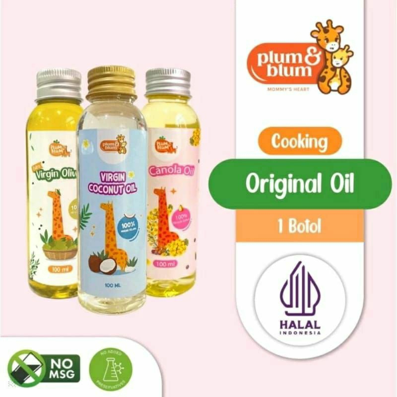 

Plum & Blum Virgin Coconut Oil & Canola Oil 100ml