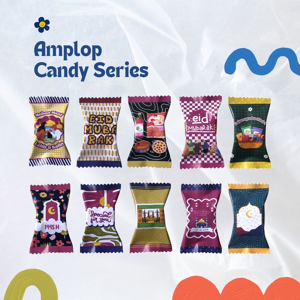 

AMPLOP LEBARAN BENTUK PERMEN LUCU - CANDY SERIES