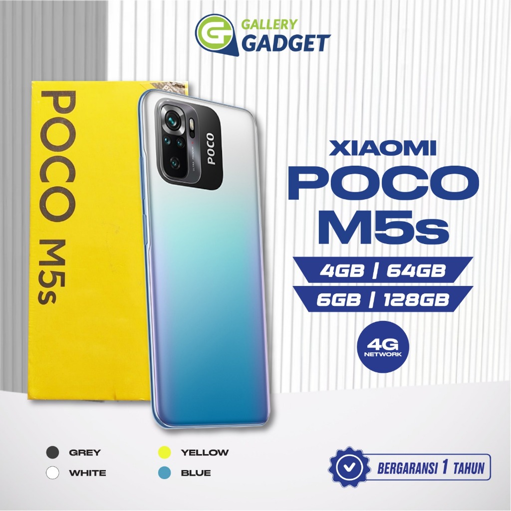 Xiaomi Poco M5S 4/64 4/128 6/128 RAM 4 6 ROM 64 128 GB 4GB 6GB 64GB 128GB HP Smartphone Android
