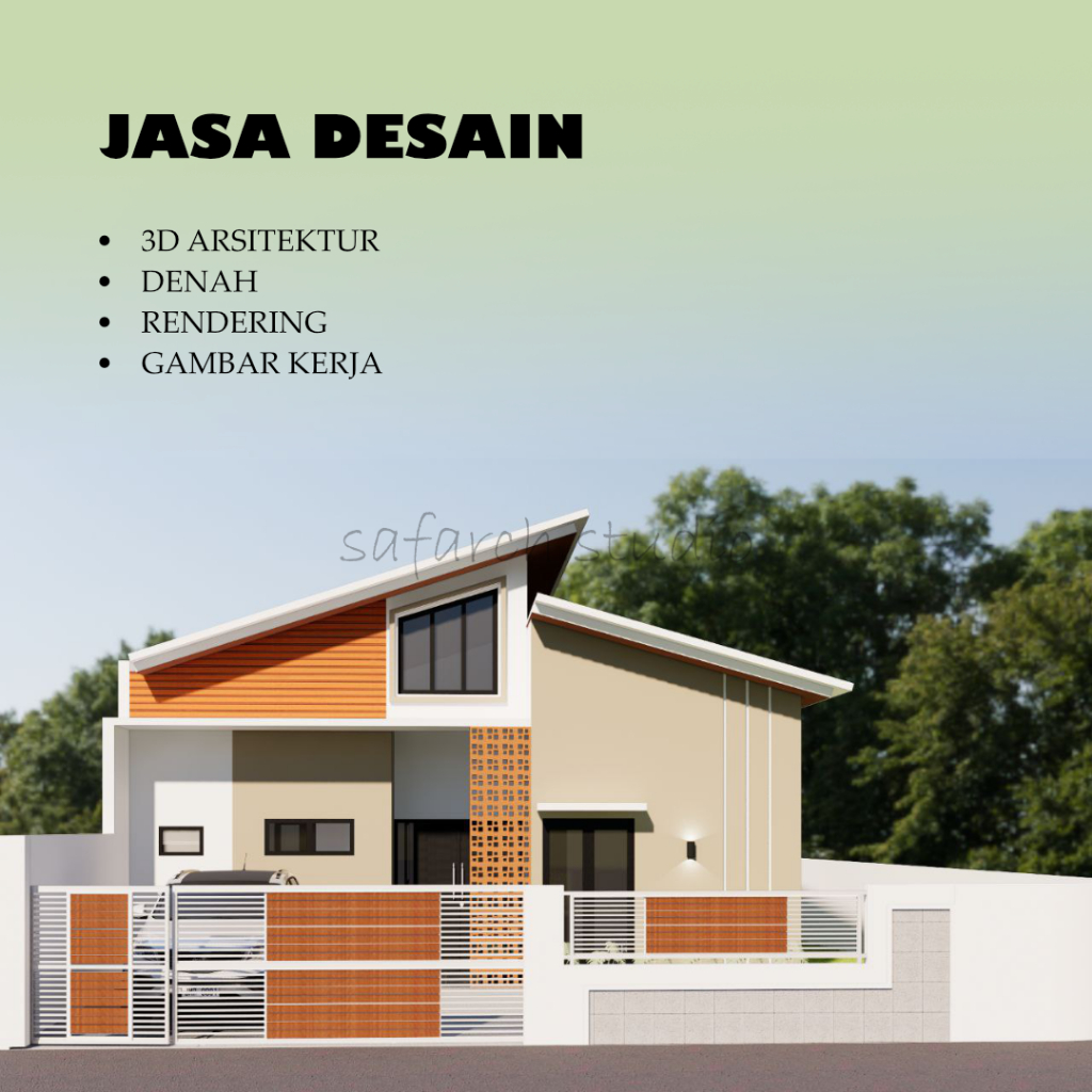 Jasa Desain Arsitek 3D 2D Denah Rendering