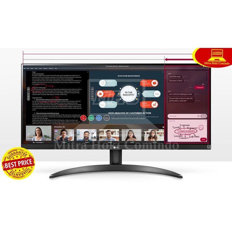 LED MONITOR 29 INCH LG 29WP500 29WP500-B Ultrawide