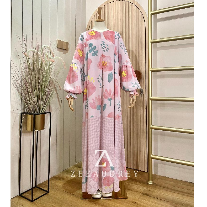 YASMINE DRESS GAMIS PRINTINGAN BY ZEEAUDREY