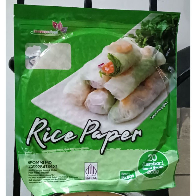 

CUT712 99 BRANDS FESTIVAL Rice paper kulit lumpia 2 gr 2 lembar