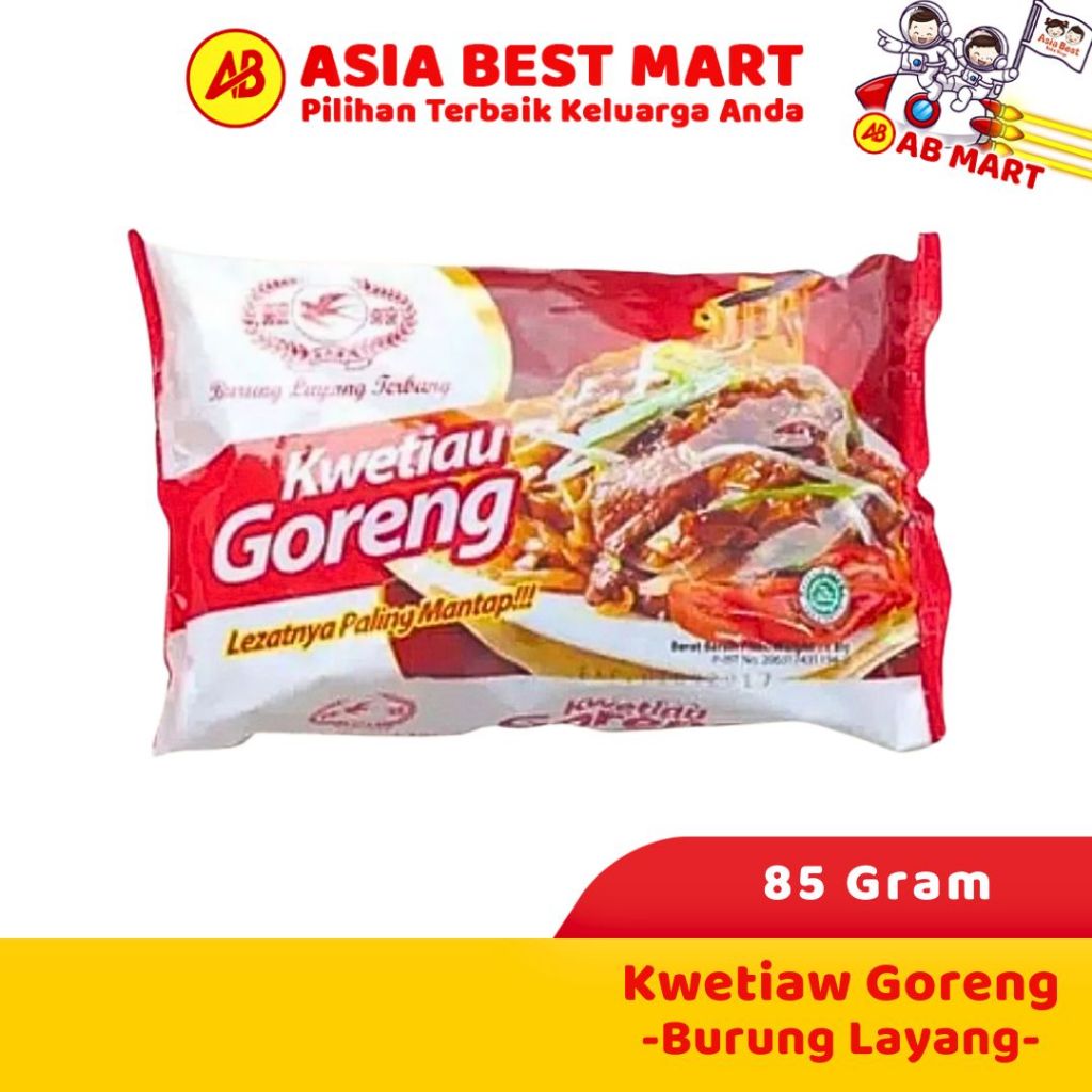 

Kwetiau Goreng Cap Burung Layang 85 Gr Mie Instant