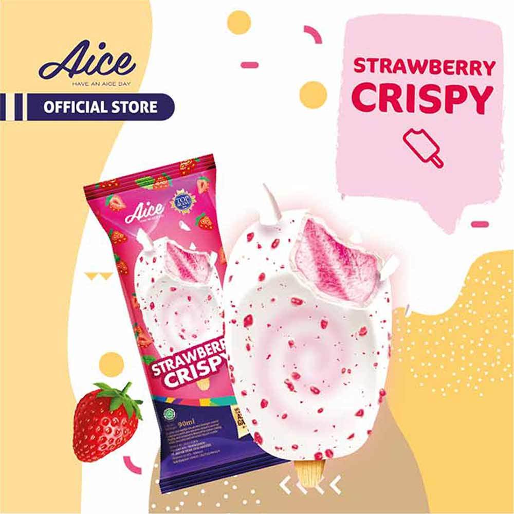 

aice strawberry crispy - es krim aice strawberry crispy - aice es krim strawberry