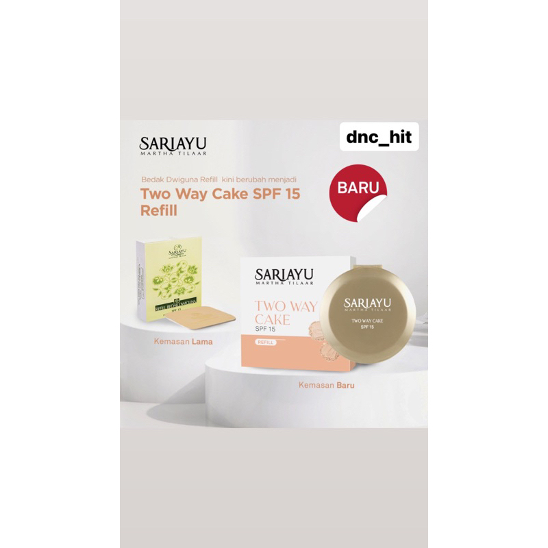 SARIAYU REFILL BEDAK DWIGUNA/ REFILL TWO WAY CAKE SPF 15