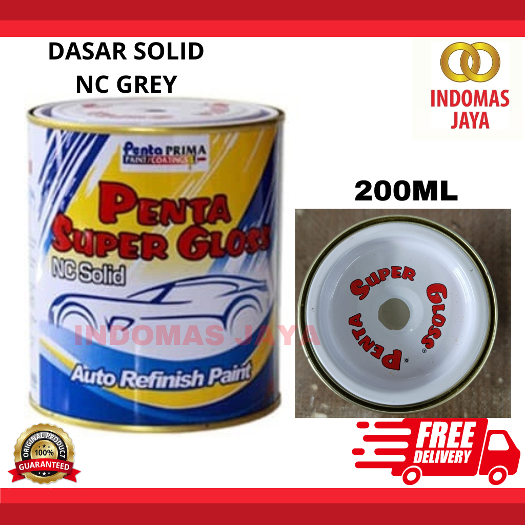 CAT PENTA SUPER GLOSS NC GREY DASAR SOLID GLOSS MELENGKAPI 200ML