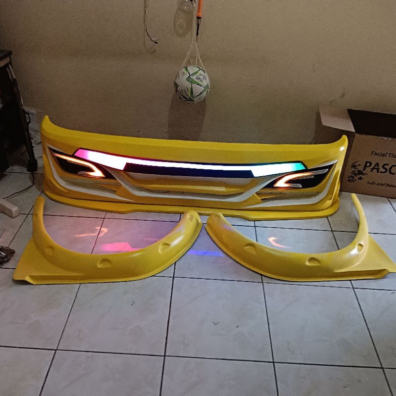 bemper patriot plus lampu dan spakbor canter