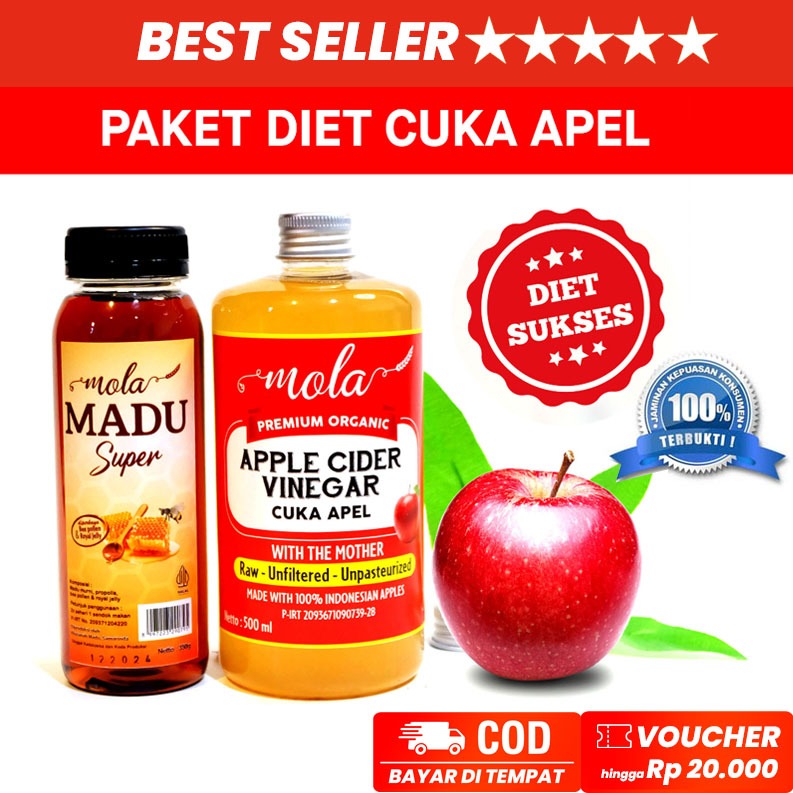 

Paket Diet Mola Cuka Apel + Mola Madu Super Murni