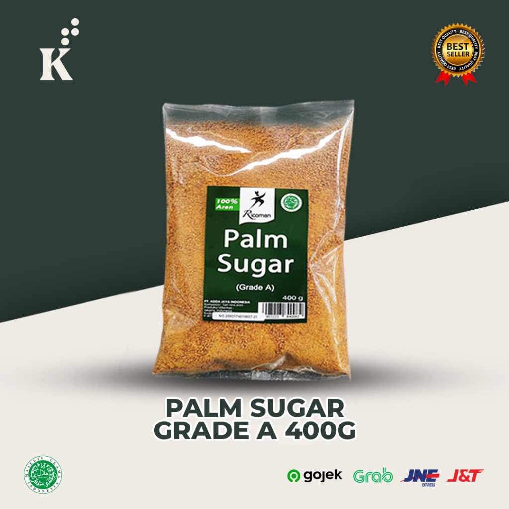 

Palm Sugar RICOMAN 400gr - 100% gula aren gula palem
