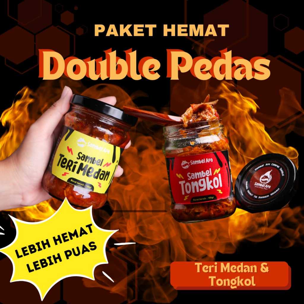 

Double Pedas Hemat Sambel Apa Teri Medan dan Tongkol