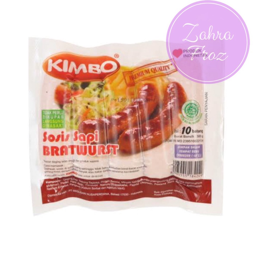 

JFJ688 1111 KIMBO SOSIS BRATWURST 5 GR ISI 1