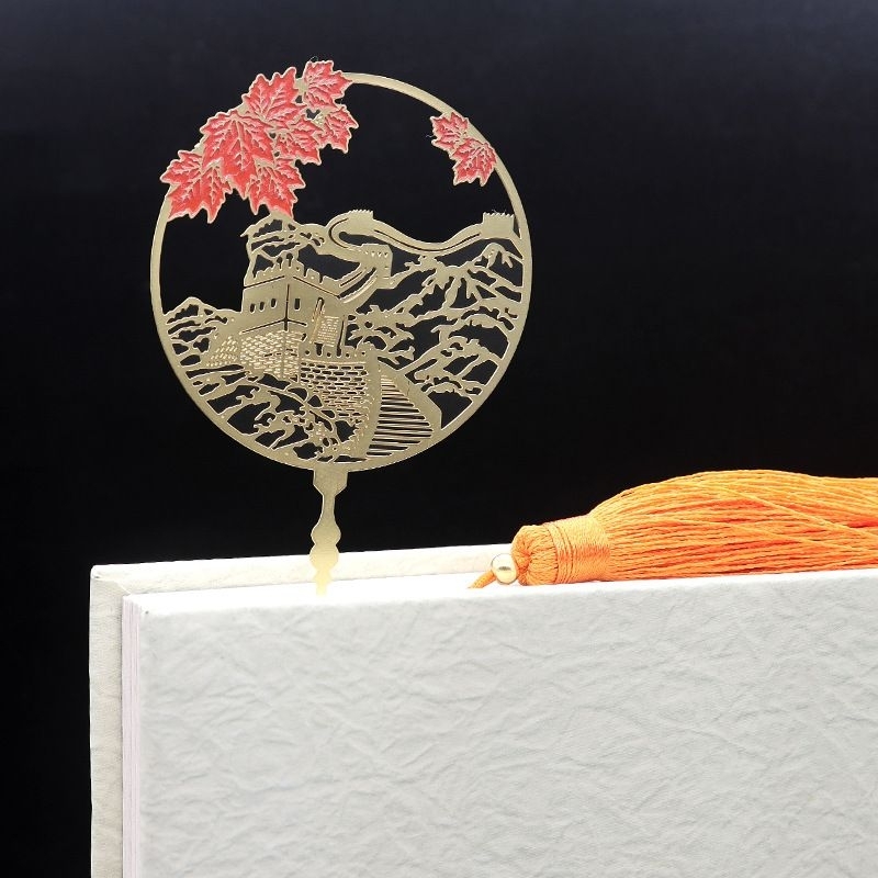 

Pembatas Buku Bookmark motif Chines Bahan Metal Gift kado Graduation ceremony