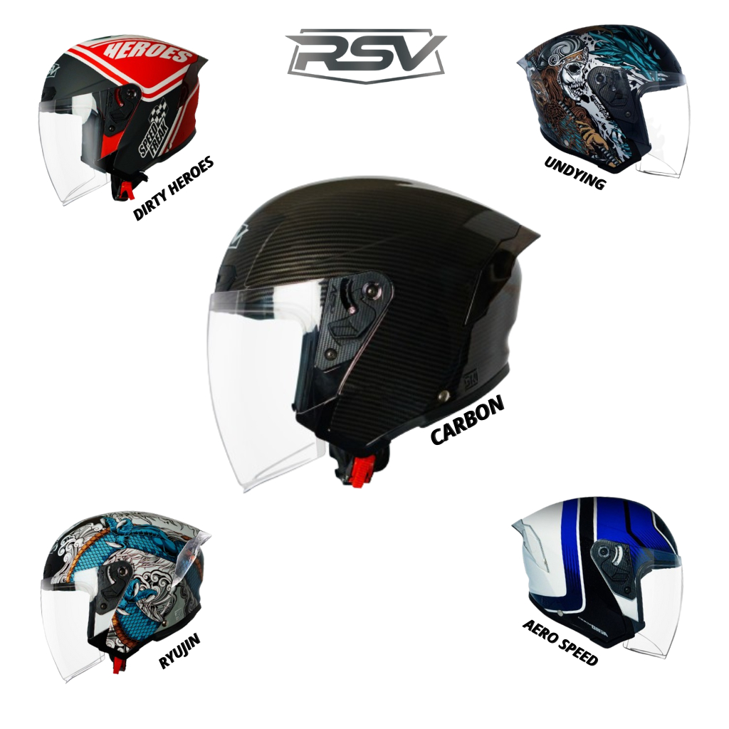 HELM RSV ALL NEW WINDTAIL / HELM HALF FACE RSV / RSV HELMET