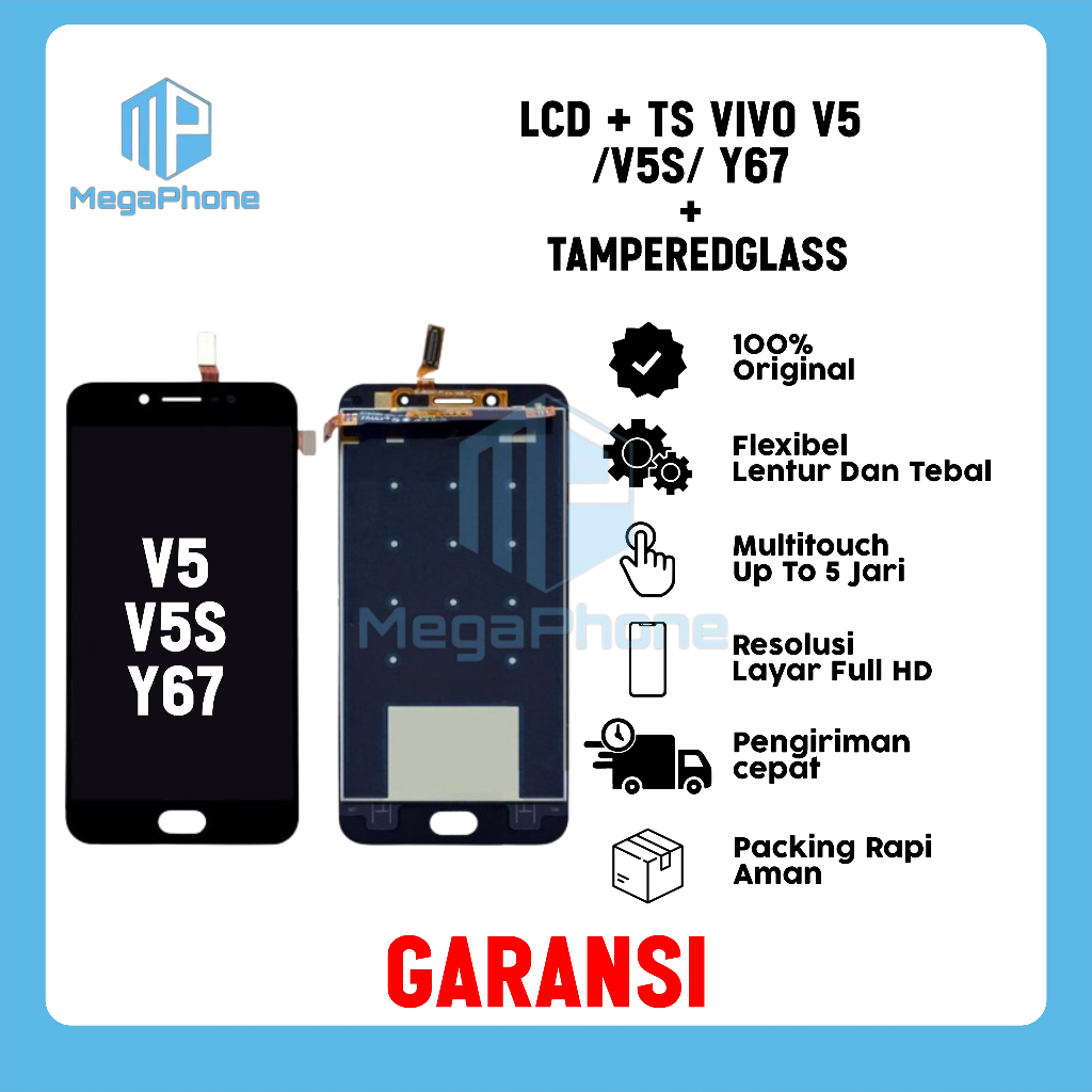 LCD + TS VIVO V5/ V5S/ Y67 ORI FULLSET GARANSI