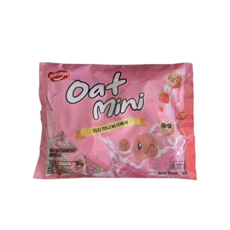 

Naraya Oat Mini Coated Strawberry Chocolate 180g