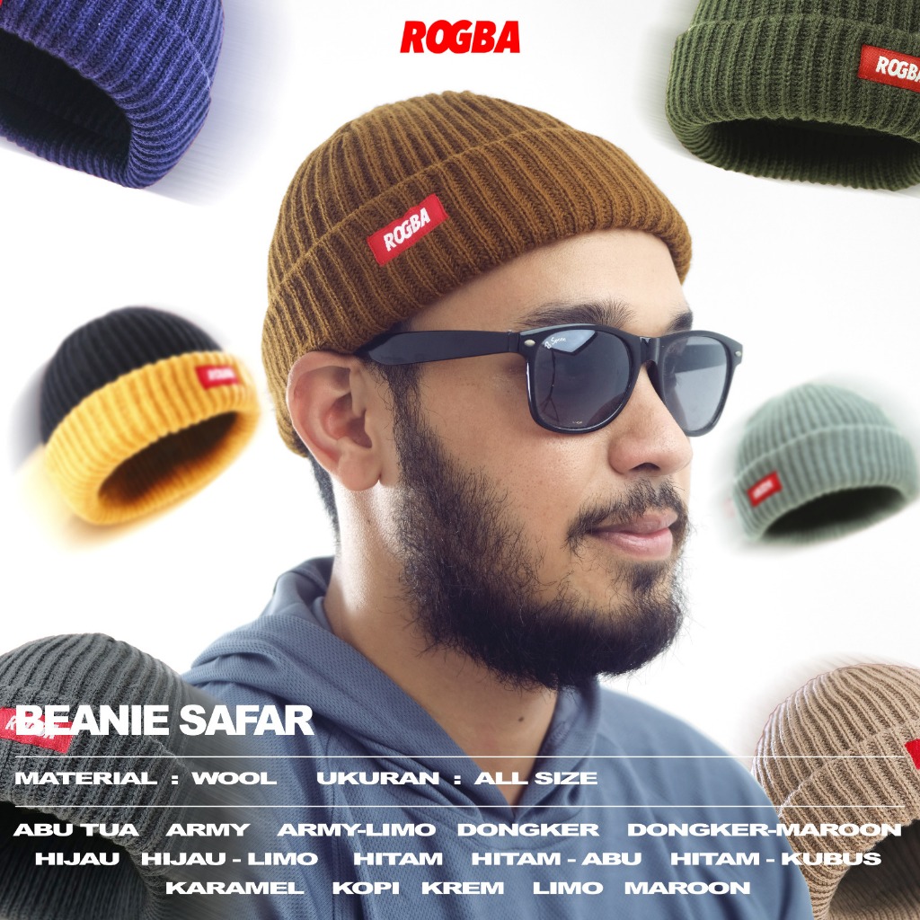 Beanie Hat Premium Topi Kupluk Rajut Short Beanie Hat
