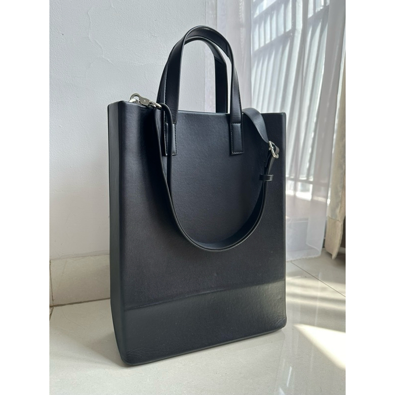 ZARA MAN Minimalist Tote bag Black Noir Original