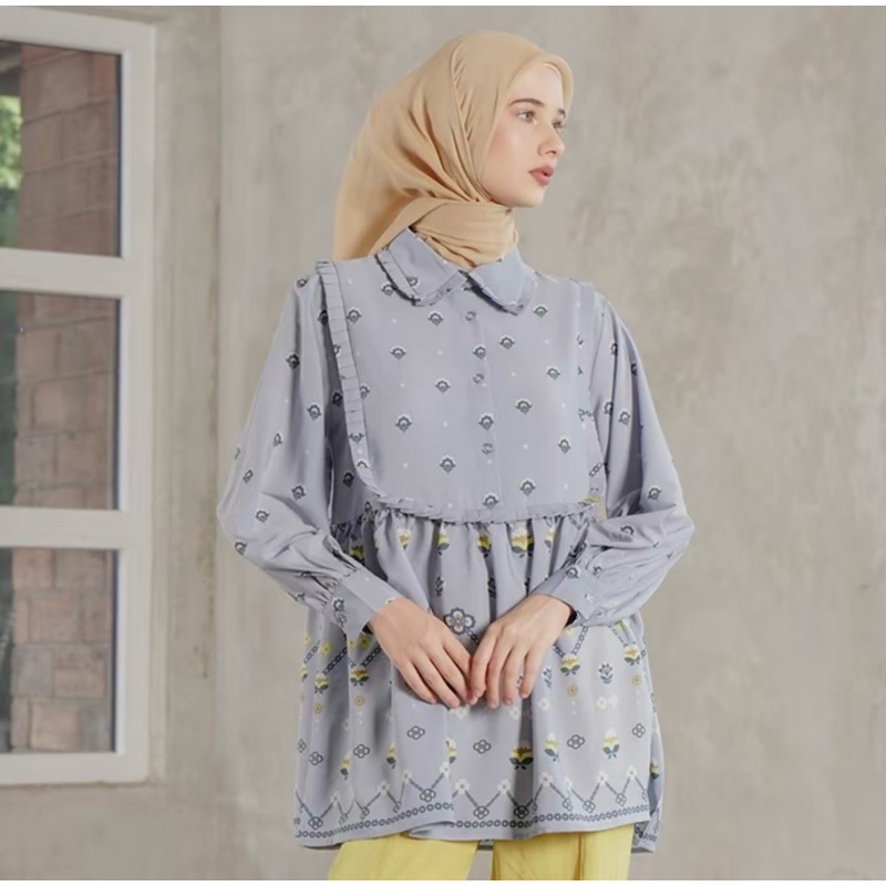ALEZA LABEL GIVY TOP BLUE
