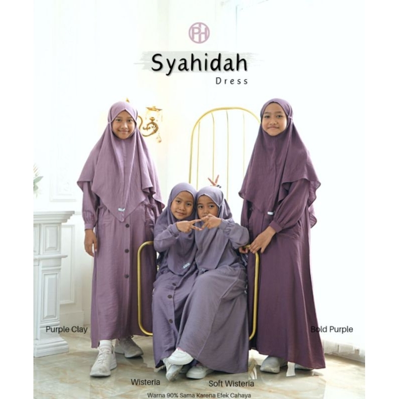Pelangi Hijab gamis syahidah kids 1 set bergo