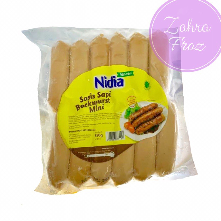 

HQB299 Star 66 NIDIA SOSIS SAPI BOCKWURST MINI 5 GR