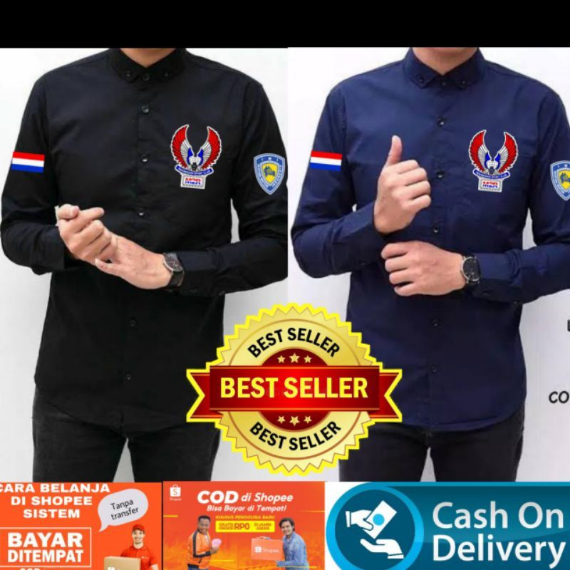 Kemeja Moonraker/kemeja pria/koko polos sablon