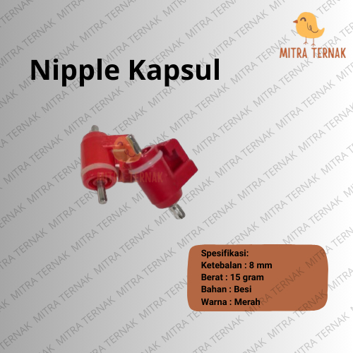 Nipple Kapsul Murah / Nipple Ayam Broiler Layer / Tempat Minum Ayam Otomatis