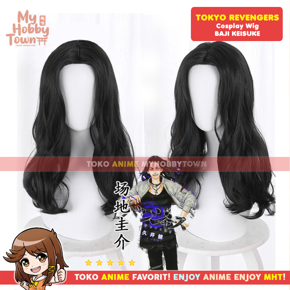 Wig Cosplay Anime Tokyo Revengers : Baji Keisuke
