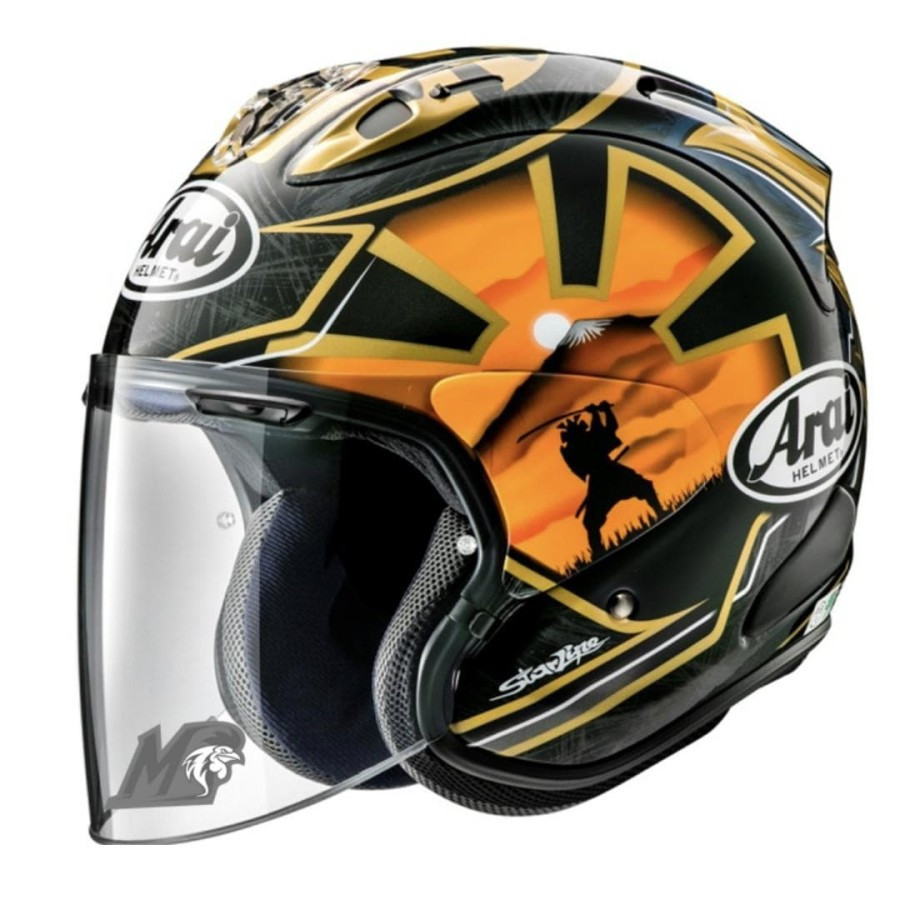 ARAI VZ RAM PEDROSA SAMURAI SPIRIT GOLD | HELM HALF FACE