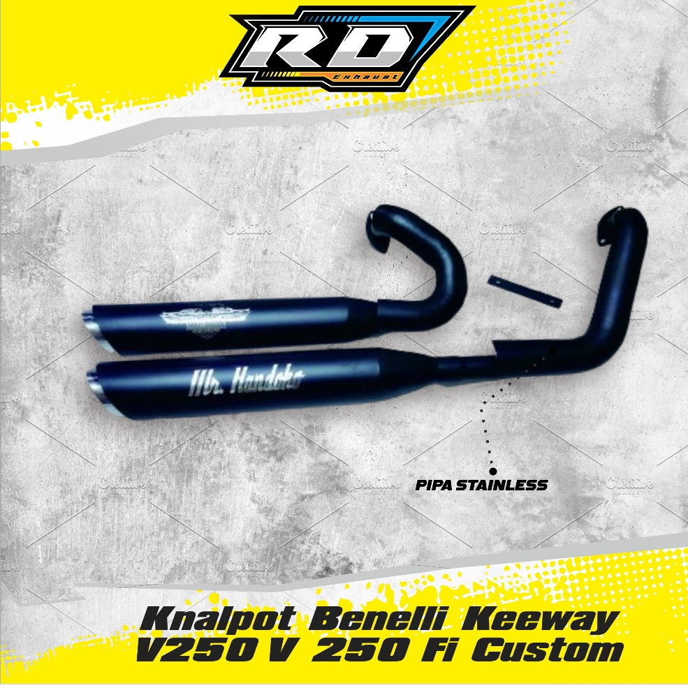 Knalpot Benelli Keeway V250 V 250 Fi Custom