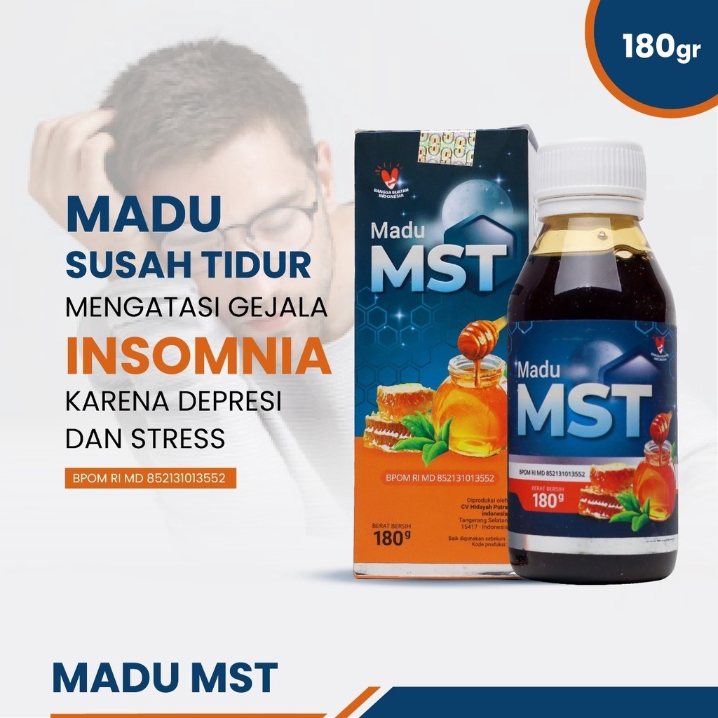 MST - BELI 1 GRATIS 1 - Madu Susah Tidur Solusi Atasi Insomnia Gangguan Sulit Tidur Deep Sleep 180gr