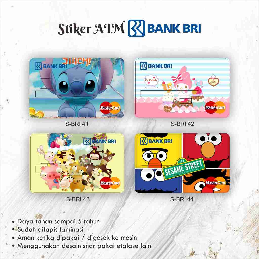 Stiker / Garskin / Skin ATM BRI Britama Chip