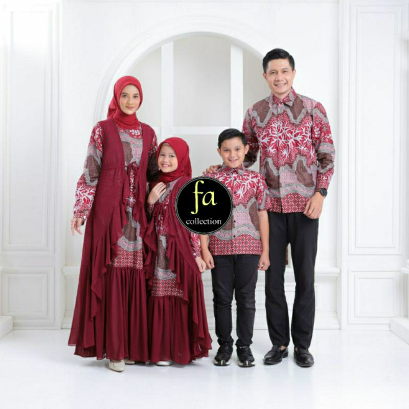 COUPLE SARIMBIT KELUARGA COUPLE GAMIS KELUARGA COUPLE LEBARAN 2024