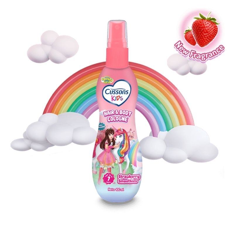 CUSSONS KIDS HAIR & BODY COLOGNE UNICORN STRAWBERRY SMOOTHIES