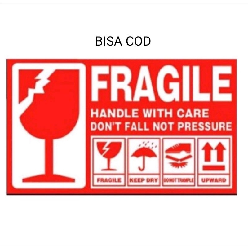

Stiker Fragile Handle With Care 9,5 x 5 cm Label Packing