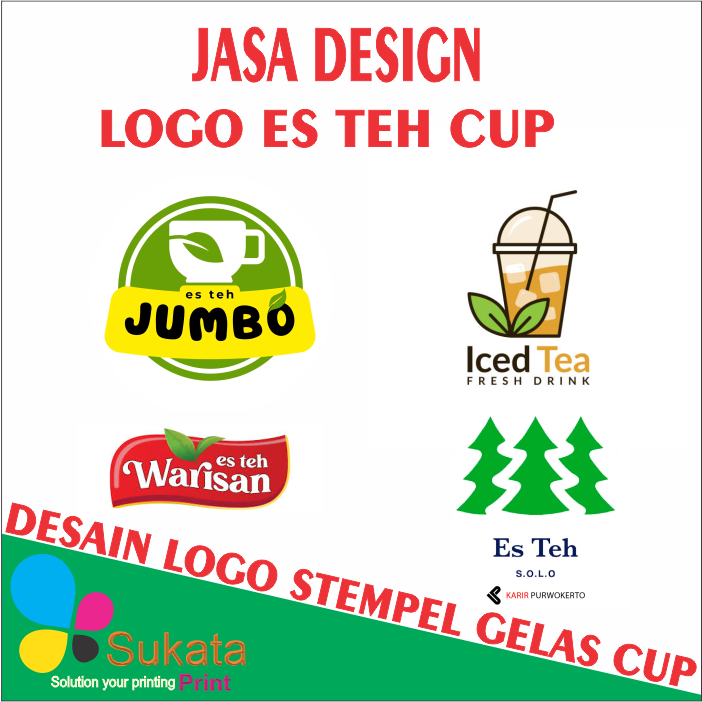 Jasa Desain Logo Gelas Plastik Cup Edit Logo Gelas Plastik Cup Stempel gelas Cup