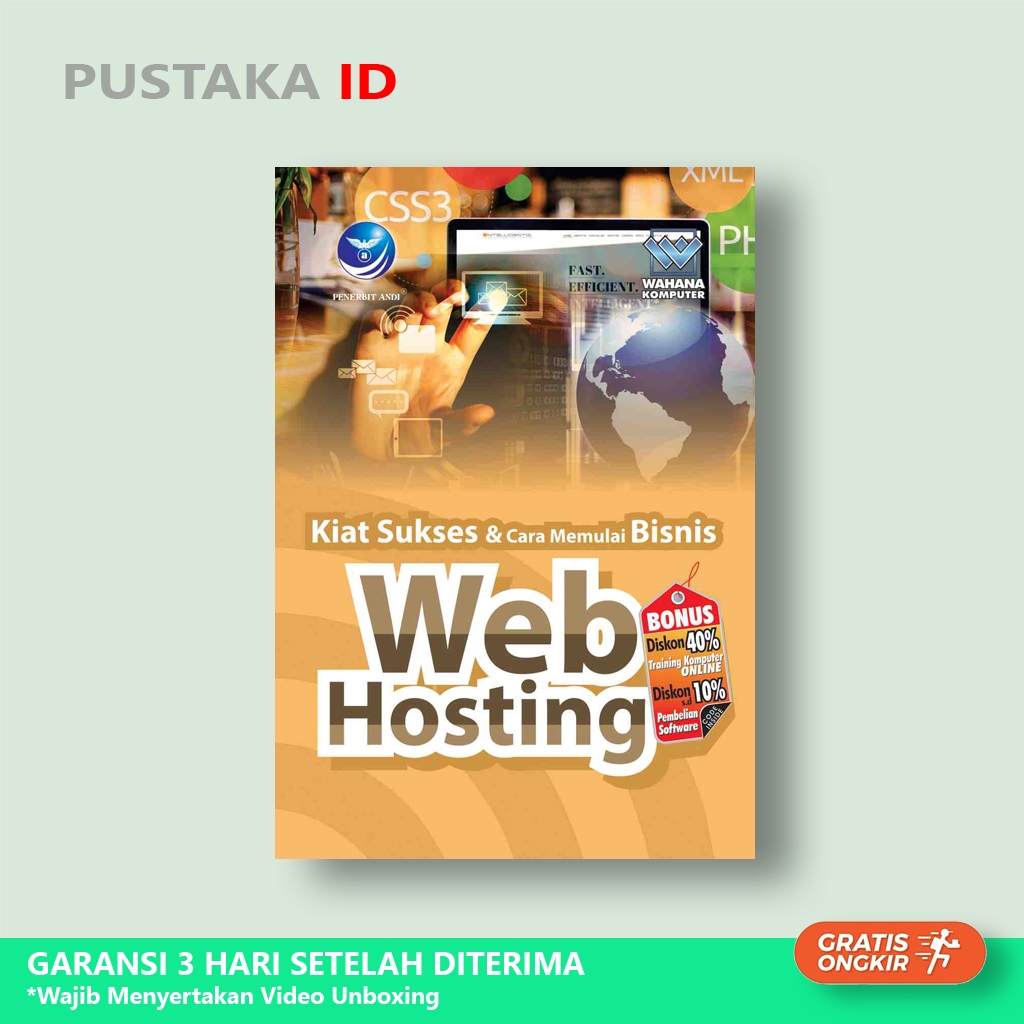Buku  Kiat Sukses Dan Cara Memulai Bisnis Web Hosting - Original
