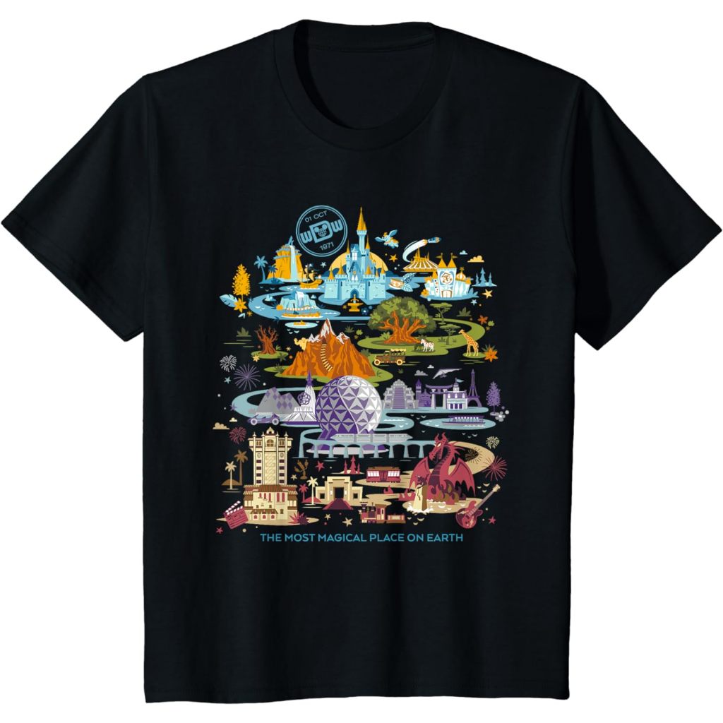 Baju Kaos Anak Distro Premium Disney Walt Disney World 50th Anniversary T-Shirt